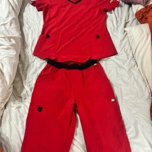 Scrubstar Red Scrub Set